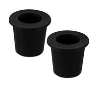 Uhidka 2pcs Umbrella Table Ring Hole, Silicone Umbrella Cone Wedge Plug Sleeve Patio Adapter Umbrella Table Hole Insert