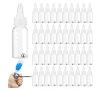 Uhidka 50Pcs Airbrush Paint Bottles 30ml Empty Airbrush Bottles Jars Paint Squeeze Bottles Paint Mixing Bottles