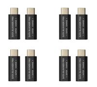 Uhidka 8PCS USB Type-C Data Blocker USB-C Juice Jack Adapter Support Quick Charge(50V/5A) Stop Data Theft (Black)
