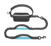 Uhidka Dog Leash Hands Free with Zipper Pouch,Cushioned Handles,Strong Bungee-Perfect for Walking,Jogging Running
