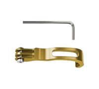 Uhidka Folding Bicycle Front Fork Lamp Bracket Bicycle Lamp Extension Bracket Aluminum Alloy Extension Fittings Gold