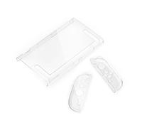 Uhidka For Switch 2 Anti-Slip Transparent Crystal Hard Shell Case-Full Console PC Protective Cover Design