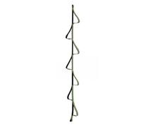 Uhidka Four-Step Etrier Rope Ladder Rock Climbing 7 Rings Rise Ascending Sling Mountain Deck Foot Pedal