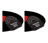 Uhidka Record Mitt 2pcs Record Player Accessories forVinyl LP Records Record Cleaning Accessories Black