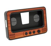 Uhidka Retro TV Style Stand with Speaker Phone Decoration for Desktop Bedroom Living Room 1 PCS