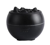 Uhidka Simulated Volcano Lava LED Light Humidifier USB Noiseless Essential Oil Diffuser Night Light Misting Air Humidifier Black