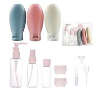 Uhidka Travel Bottles Set with Storage Bag Travel Size Empty Liquid Cream Lotion Containers Fine Mist Bottle Squeeze Tube