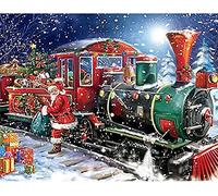 UHK Christmas Diamond Painting Kits 5D DIY Diamond Painting Full Drill Cross Stitch Kit DIY Painting Kit Best Gifts fit for Birthday Christmas (Santa Claus)