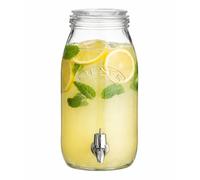 UHL Kilner 3 Litre Glass Storage Jar with Tap, Drinks Dispenser Fridge Water Jug, Beverage Dispenser Jar for Lemonade, Juice, Infused Drinks, Cocktails, Perfect for BBQ, Parties & Buffets Tap