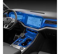 uHLANQC Car screen protector, Car Center console GPS navigation Transparent TPU Protective film -scratch Repair Interior refit Accessories，For Touareg 2019-2023(Full set LHD)