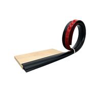 uHLANQC Carpet Edging for Laminate Doorway Self Adhesive, 3.3FT/1m Floor Transition Strip, Door Threshold Flooring Trim(Black,100cm/39in*2)