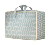 uHLANQC Heavy Duty Large Capacity Foldable Thickened Quilt Storage Bag Household School Luggage Moving Packing(Blue L)