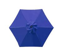 uHLANQC Patio Umbrella Canopy Taupe Polyester 8.2' 11.5' Umbrella Top Replacement Cloth, Parasol Replacement Cover Fade Parasol Canopy Cover(Royal Blue,2m(6.5ft)-6 Ribs)