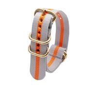 uHLANQC Watch Bands for Men, 18/20/22/24mm Gold Ring Buckle NATO Military Woven Nylon Breathable Watch Strap Wristband for Quartz Watch(Type 8,20mm)