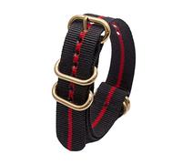 uHLANQC Watch Bands for Men, 18/20/22/24mm Gold Ring Buckle NATO Military Woven Nylon Breathable Watch Strap Wristband for Quartz Watch(Type 11,22mm)