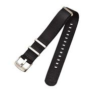 uHLANQC Watch bands for men, 18/20/22/24mm Nato Military Sports Smooth Nylon Watch Strap Men Stainless Steel Pin Buckle Watchband Accessories(Black,22mm)