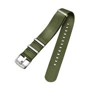 uHLANQC Watch bands for men, 18/20/22/24mm Nato Military Sports Smooth Nylon Watch Strap Men Stainless Steel Pin Buckle Watchband Accessories(Army Green,24mm)