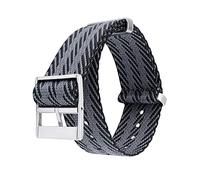 uHLANQC Watch bands for men, 18/20/22/24mm Nato Military Woven Nylon Watch Strap Replacement Wrist Band Watch Accessories for Mechanical Watches(Black with Grey,20mm)