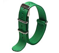 uHLANQC Watch Bands for Men, 18mm/20mm/22mm Watchband Military Nylon NATO Watch Strap Comfortable and Breathable Watchband(Green,20mm)