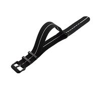 uHLANQC Watch Bands for Men, 20mm/22mm French Troops Parachute Black Pin Buckle Elastic Woven Nylon Watchband NATO Military Watch Strap Accessories(Type 7,22mm)