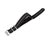 uHLANQC Watch Bands for Men, 20mm/22mm French Troops Parachute Black Pin Buckle Elastic Woven Nylon Watchband NATO Military Watch Strap Accessories(Type 3,22mm)