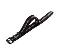 uHLANQC Watch Bands for Men, 20mm/22mm French Troops Parachute Black Pin Buckle Elastic Woven Nylon Watchband NATO Military Watch Strap Accessories(Type 6,20mm)