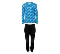 uhlsport Boys' Progressive Goalkeeper Set, Junior Jersey, Cyan/White, 140 EU