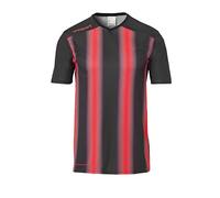 uhlsport Children's Stripe 2.0 Kurzarm Shirt, Black/red, 116 (EU)