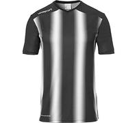 Uhlsport Stripe 2.0 Short Sleeve T-shirt White,Black 13-14 Years Boy