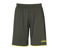 uhlsport Club Men's Football Shorts Dark Olive/Fluorescent Yellow, 152
