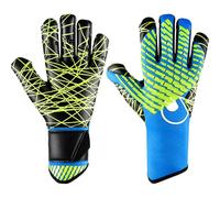 Uhlsport Cybertec Planet Edition Ultragrip HN Goalkeeper Gloves Size blue 8.5