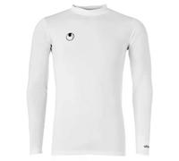 Uhlsport Distinction Colors Baselayer T-Shirt Men's, White, 10-11 Y (Manufacturer Size: 140)