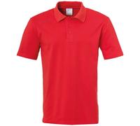 Uhlsport Essential Short Sleeve Polo Red 10-11 Years Boys