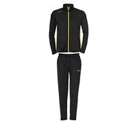 Uhlsport Kids Essential Classic Track Suit - Black/Lemon Yellow, Size 104