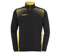 Uhlsport Kids Goal Presentation Jacket - Black/Lemon Yellow, Size 128