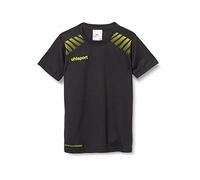 Uhlsport Kids Goal Training T-Shirt - Black/Limon Yellow, Size 128