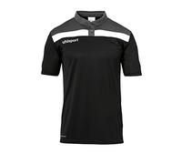 Uhlsport Offense 23 Short Sleeve Polo Black 9-10 Years Kids