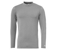 Uhlsport Men Distinction Colors Base Layer Shirt Men's Shirt - Dark Grey Melange, L