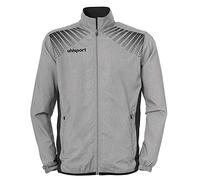 Uhlsport Men Goal Presentation Jacket - Dark Grey Melange/Black, 3X-Large