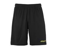 uhlsport Men's Center Basic Shorts, Black/Fluo Yellow, XXL