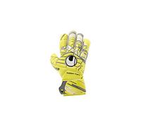 uhlsport Men's ELM Unlimited Soft SF Goalkeeper Gloves, Lite Fluorescent Yellow/Griffin Size 9.0