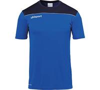 uhlsport Men's Offense 23 Poly Shirt Football Training Clothing, White/Black/Anthracite, 164 (EU)