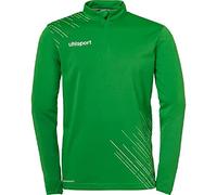 uhlsport Men's Score 26 1/4 Zip Top Score 26 1/4 Zip Top Men's Sports Jacket Sweatshirt Pullover Football Fitness Gym Sports Hoody Sports Jumper Green/White