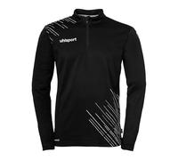 uhlsport Men's Score 26 1/4 Zip Top Score 26 1/4 Zip Top Men's Sports Jacket Sweatshirt Pullover Football Fitness Gym Sports Hoodie Sports Jumper Black/White