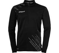 uhlsport Men's Score 26 1/4 Zip Top Score 26 1/4 Zip Top Men's Sports Jacket Sweatshirt Pullover Football Fitness Gym Sports Hoodie Sports Jumper Black/White