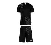 uhlsport Men's Score 26 Football Jersey Set - Football Set Consisting of Training Shirt and Training Trousers, Black/White, L EU