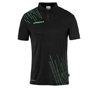 uhlsport Men's Score 26 Poly Polo Shirt Boys Sports, Black/Fluo Green, XXXXX-Large