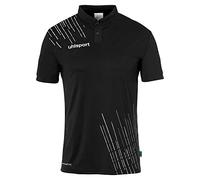 uhlsport Men's Sports Polo Shirt, Black/White, XL