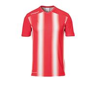 uhlsport Men's Stripe 2.0 Kurzarm Shirt, red/White, M