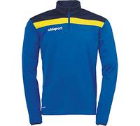 Uhlsport Offense 23 1/4 Zip Top Men's Sweatshirt - Azure/Navy/Lime Colored, XXX-Large